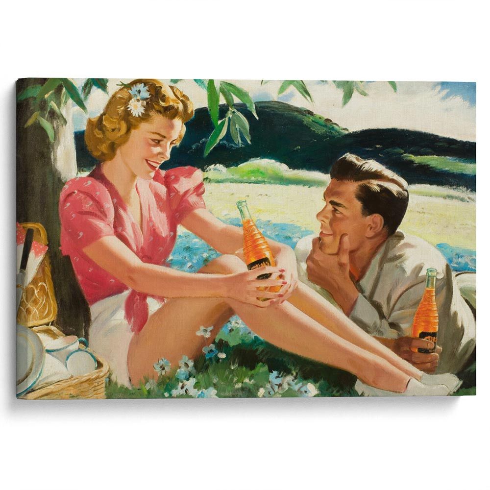 kartyna-Закохана пара на пікніку