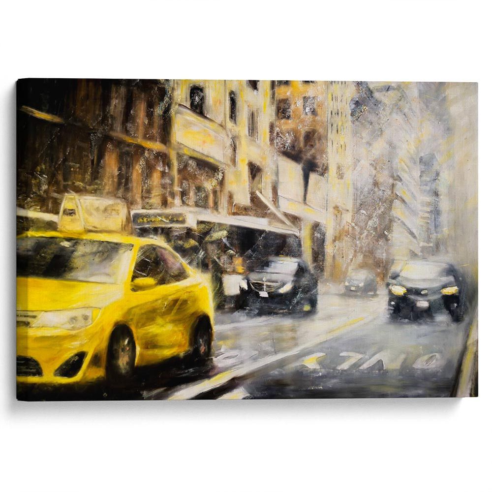 kartyna-Таксі в місті під дощем