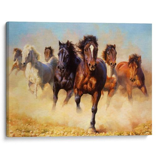 kartina-Бегущие лошади