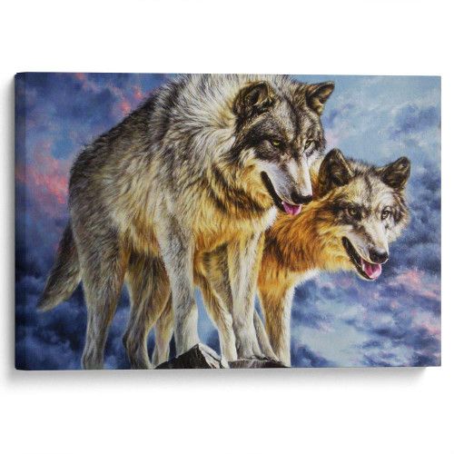 kartina-Волки на охоте