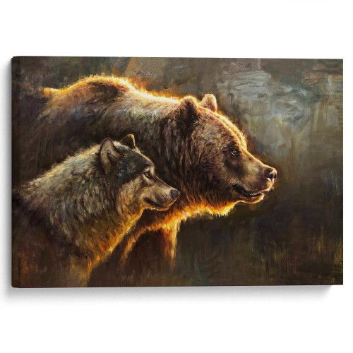 kartina-Волк и медведь