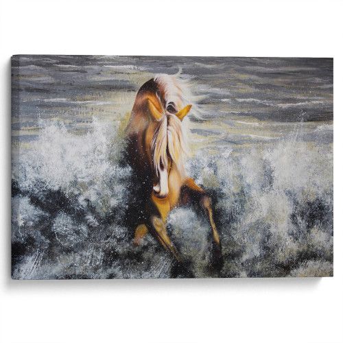 kartyna-Кінь в бризках води