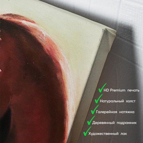 kartina-Вороной конь в упряжке