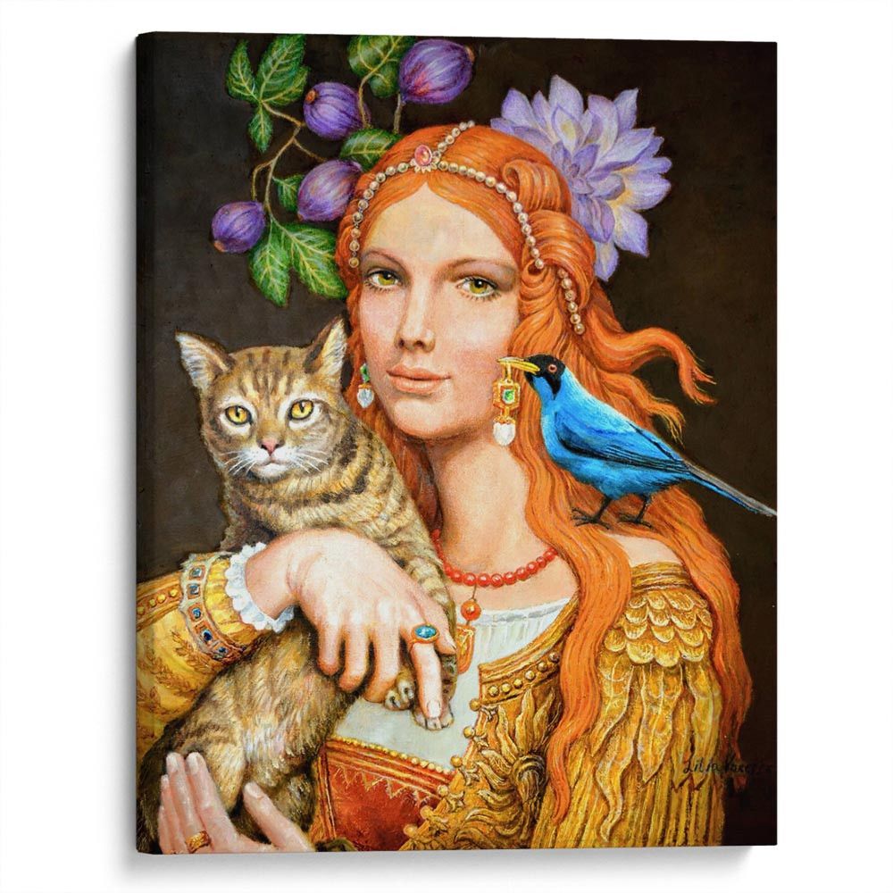 kartyna-Рудоволоса дівчина з кішкою
