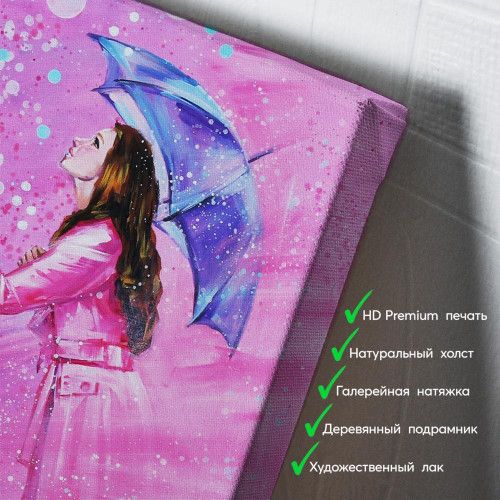 kartyna-Дівчина на рожевому тлі