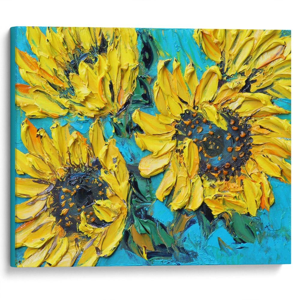 kartina-Подсолнухи в стиле Ван Гога