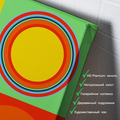 kartyna-Чотири кола в квадратах