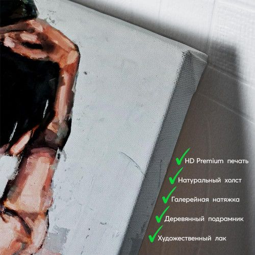 kartyna-Оголена на чорно-білому тлі