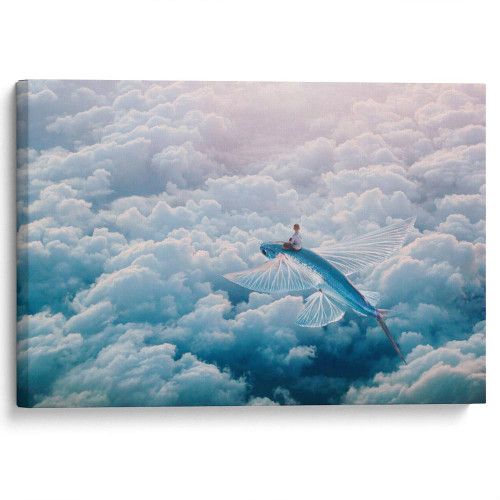 kartina-Летучая рыба в облаках