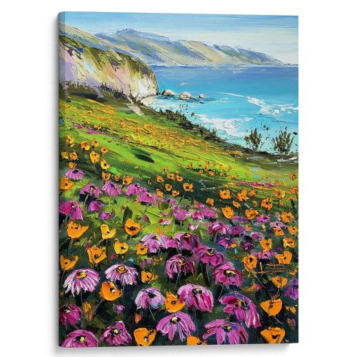 kartyna-Квіти на морському березі