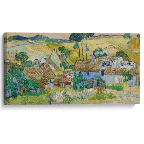 kartyna-Вінсент ван Гог Будинки із солом'яними дахами на пагорбі