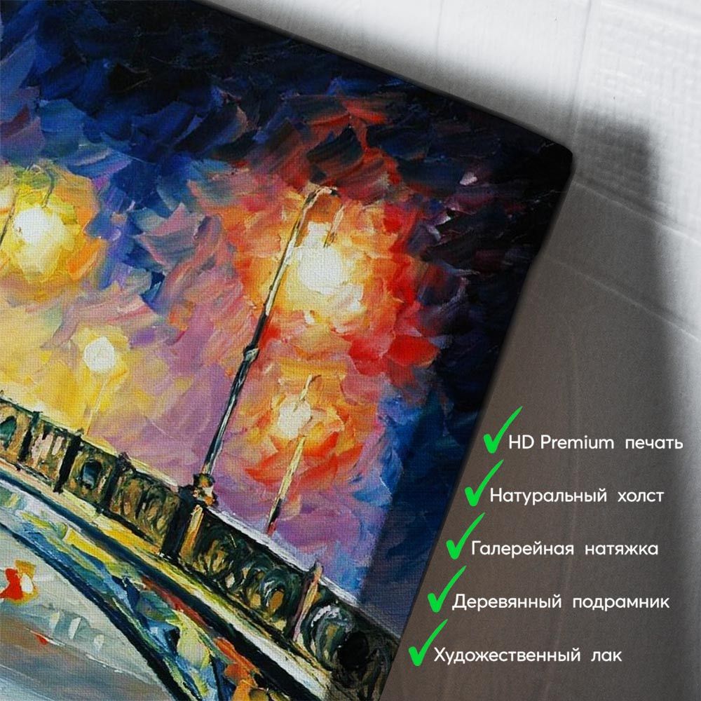 kartina-Леонид Афремов Ночной мост
