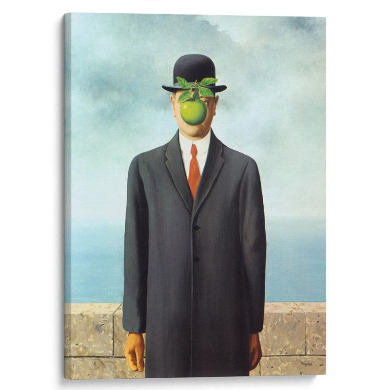 kartina-ТОП-100 мировых шедевров Рене Магритт "Сын человеческий"
