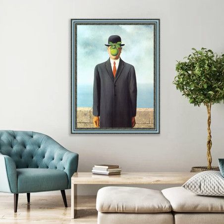 kartina-ТОП-100 мировых шедевров Рене Магритт "Сын человеческий"