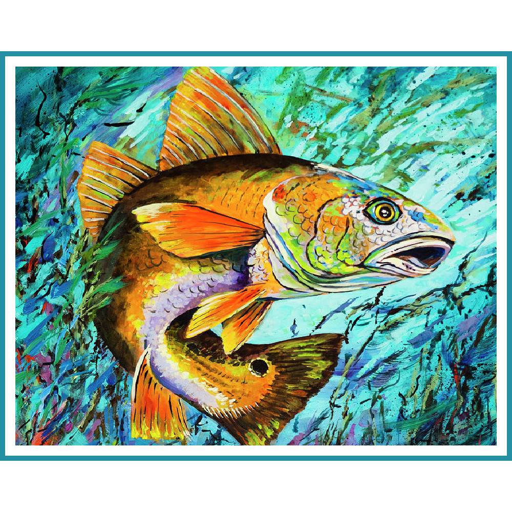 Картини на полотні риби | Сучасний живопис | Арт-Рум