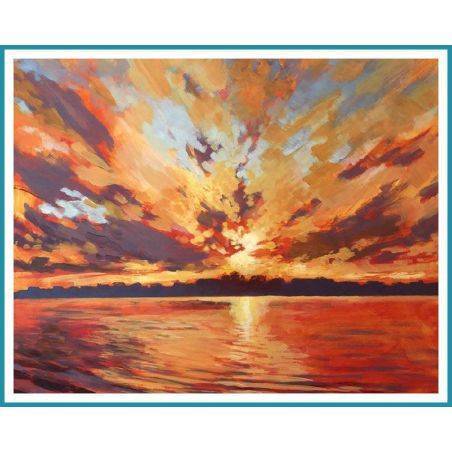 Картини Захід сонця | Гарні картини заходу сонця на полотні